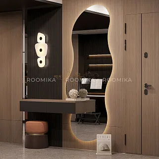Зеркало L165 с туалетным столиком L515 с подсветкой L/R