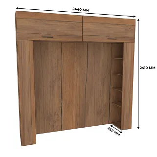 Ниша для кровати с секциями L-407.44