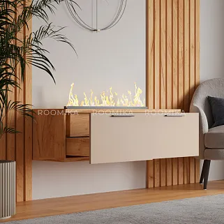 Тумба ТВ напольная с электрокамином L-548.351