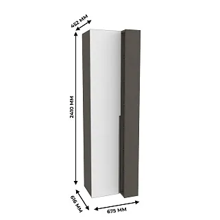 Шкаф переходный, фасады в эмали LE-232 L/R
