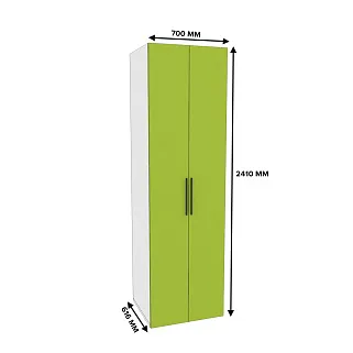 Шкаф двухдверный со штангой L243.60