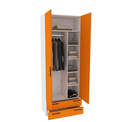 Шкаф двухдверный с ящиками L211.44