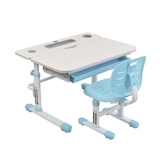 Комплект парта + стул Littonia Blue-w + лампа
