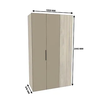 Шкаф со складными дверьми и фальш панелью L206 L/R