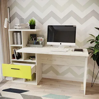 Рабочий стол со встроенным стеллажом HOF421