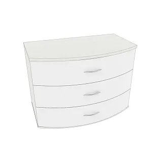 Комод радиусный 3 ящика P703
