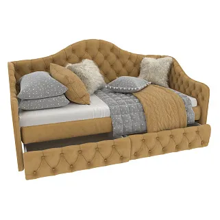 Кровать односпальная мягкая MONIKA, 90x190