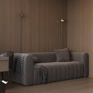 Кабинет в древесных оттенках №6