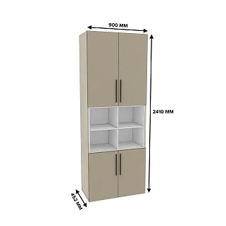 Шкаф книжный с нишей L216