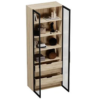 Шкаф с встроенными ящиками с подсветкой R215.2