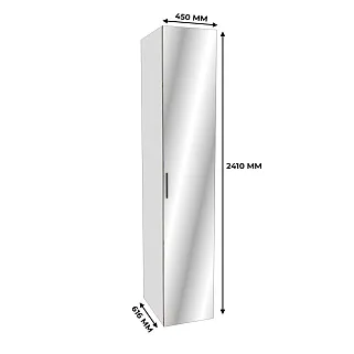 Шкаф 1 дверный узкий с зеркалом L220.60-1Z
