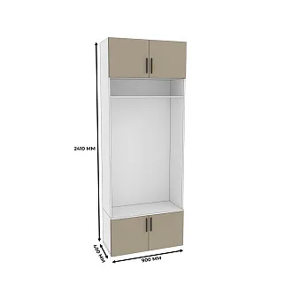 Секция с верхними и нижними полками L410.40