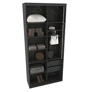 Шкаф-купе ХG126.45-3, профиль INTEGRO, стекло Estriado бесцветное, с подсветкой