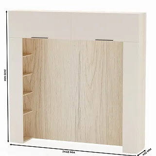 Ниша для кровати с секциями L407.44