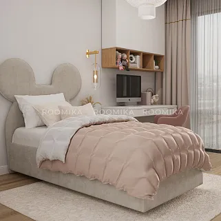 Кровать односпальная мягкая MICKEY с подъемным механизмом, 90x190