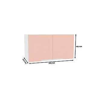 Антресоль LE402.1 над столом LE402, фасады в эмали L/R