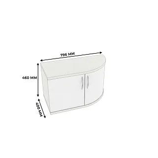 Тумба для обуви радиусная узкая P462 L/R