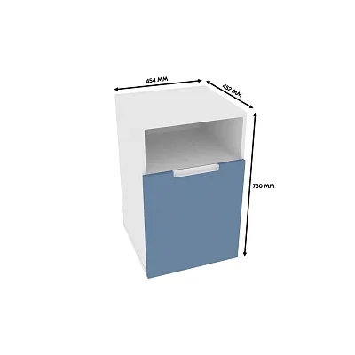 Тумба-опора для столешницы, фасады в эмали LE722