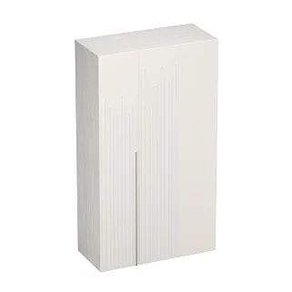 Шкаф со складными дверьми и фальш панелью, фрезерованные фасады в эмали LE206 L/R