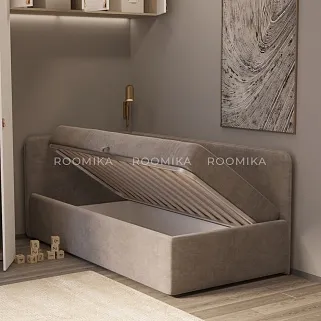 Кровать с подъемным механизмом и ящиком для белья RUBY М1