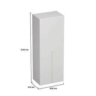 Шкаф 2 дверный, фасады в эмали LE-210.60-3