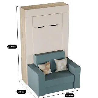 Шкаф-кровать трансформер L950.90, 90x200