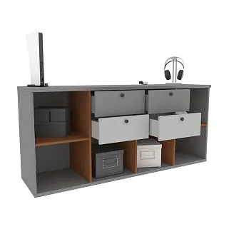 Cтеллаж для игрушек с ящиками L405