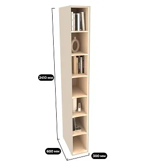 Стеллаж открытый глубокий L233.60 с подсветкой