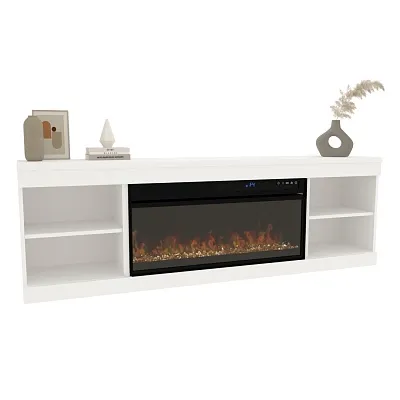 Тумба ТВ навесная с электрокамином L545.351