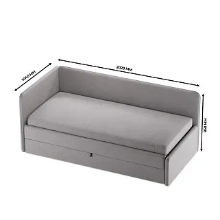 Кровать со вторым выдвижным спальным местом  RUBY М2