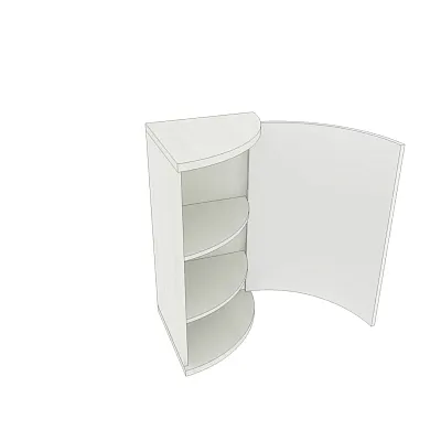 Тумба  угловая радиусная P877 L/R