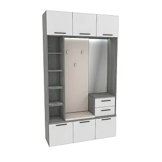 Секция с вешалкой и стеллажом с подсветкой LG416