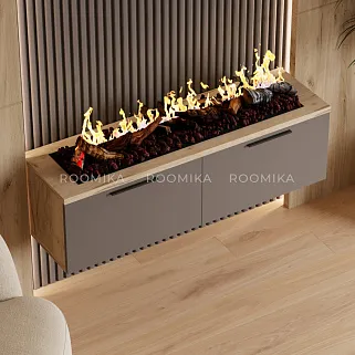 Тумба ТВ напольная с электрокамином LG548.351