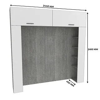 Ниша для кровати с секциями LG-407.44