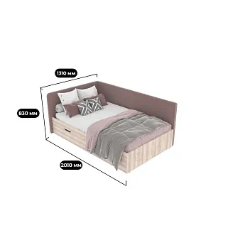 Кровать полутороспальная L922.120, 120x200