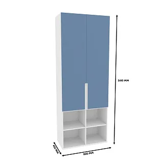 Шкаф двухдверный, фасады в эмали LE217.44-4