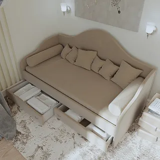 Мягкая кровать-диван FABIO