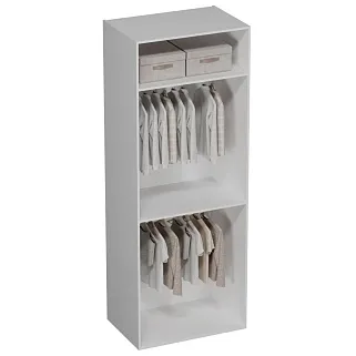 Шкаф 2 дверный, фрезерованные фасады в эмали LE-210.60-1