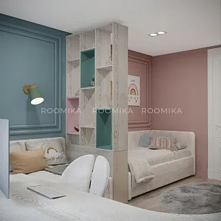 Стеллаж-тумба перегородка со вставками L239.90