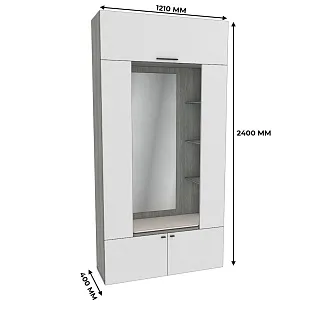 Секция с зеркалом и полками с подсветкой LG408