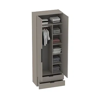 Шкаф 2 дверный с ящиками, фасады в эмали LE-211.44