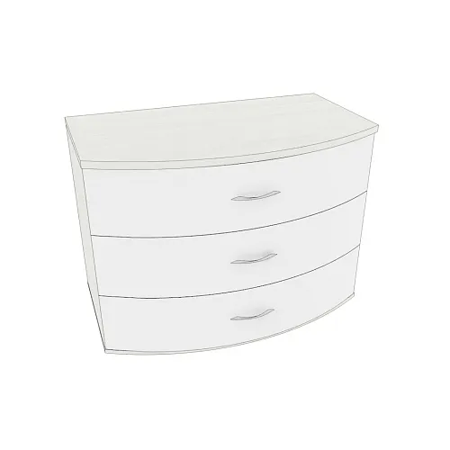 Комод радиусный 3 ящика P703