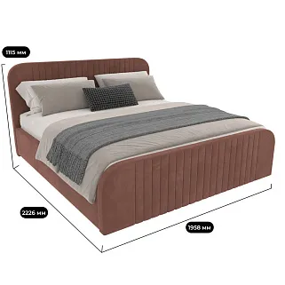 Кровать двуспальная мягкая MALTA с подъемным механизмом, 180x200
