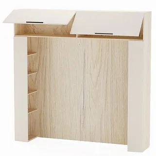 Ниша для кровати с секциями L407.44