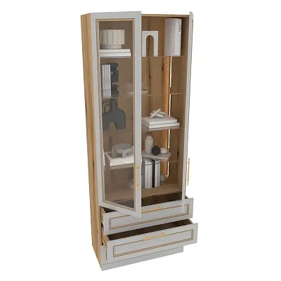 Шкаф книжный со стеклом А213S