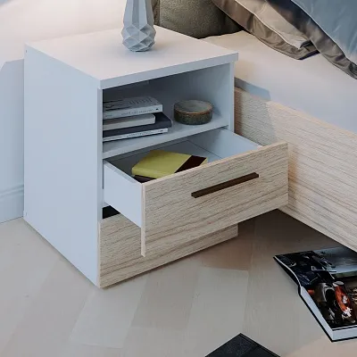 Тумба прикроватная 2 ящика L702