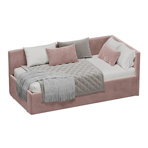 Кровать с подъемным механизмом и ящиком для белья ЛАЙН М1