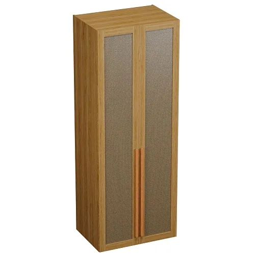 Шкаф двустворчатый, фасады натуральный ротанг  L210.60-4