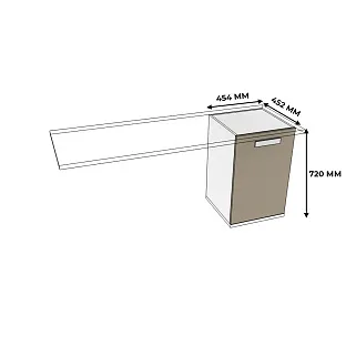 Тумба опора для стола E700