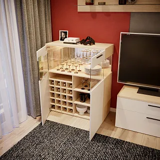 Винный шкаф с подсветкой LG200